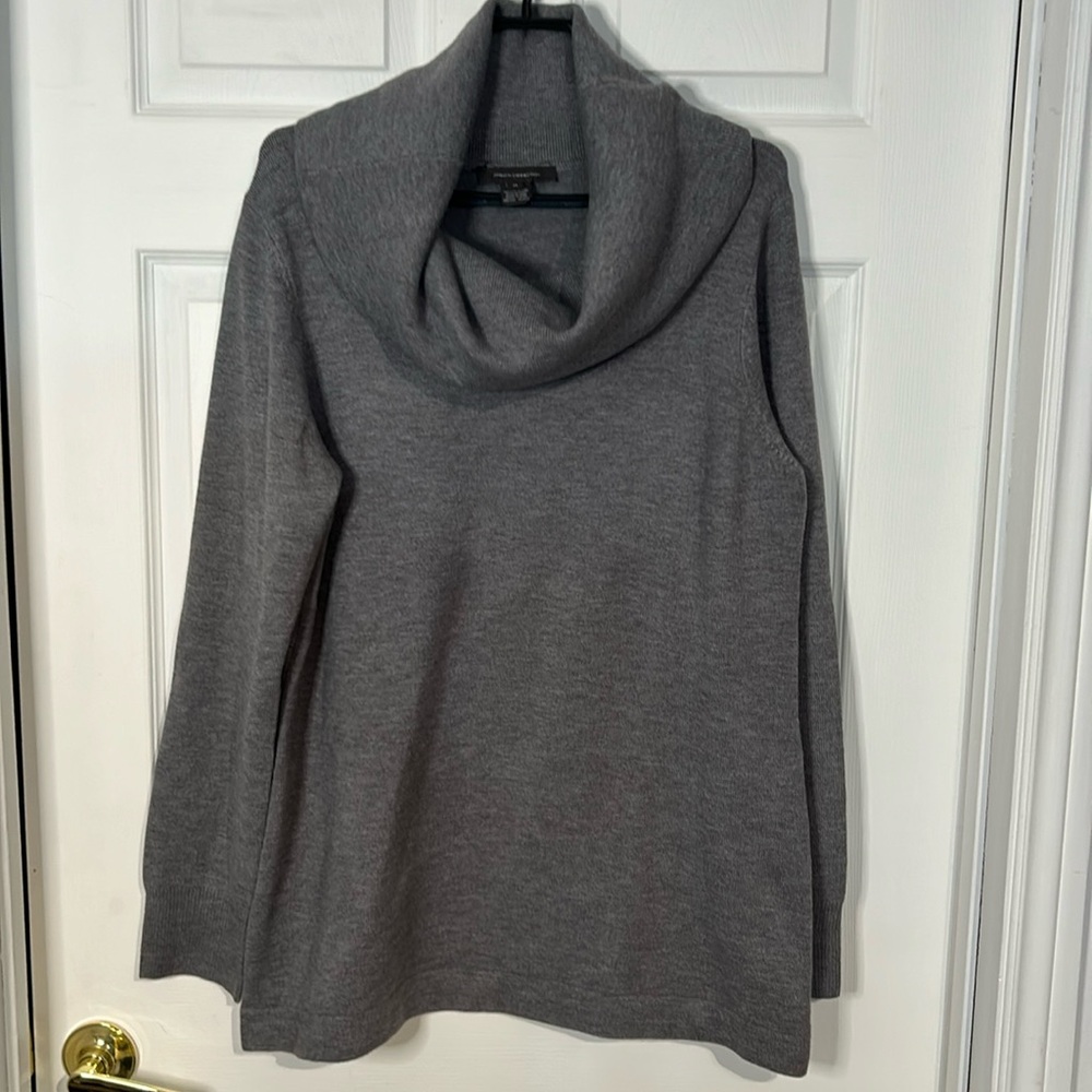 NWT Ladies 1X French Connection Babysoft Cowl Neck Jumper in Medium Grey
